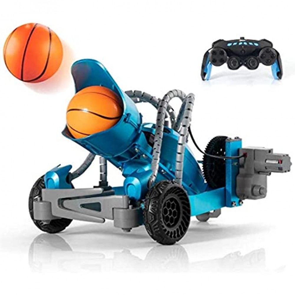 Top Race Télécommande RC Robotic Catapult Metal Take Apart Robotic Ball Launcher Shooter Arm Electric Building Kit DIY Stem Hobby Science Toy for Children & Adults